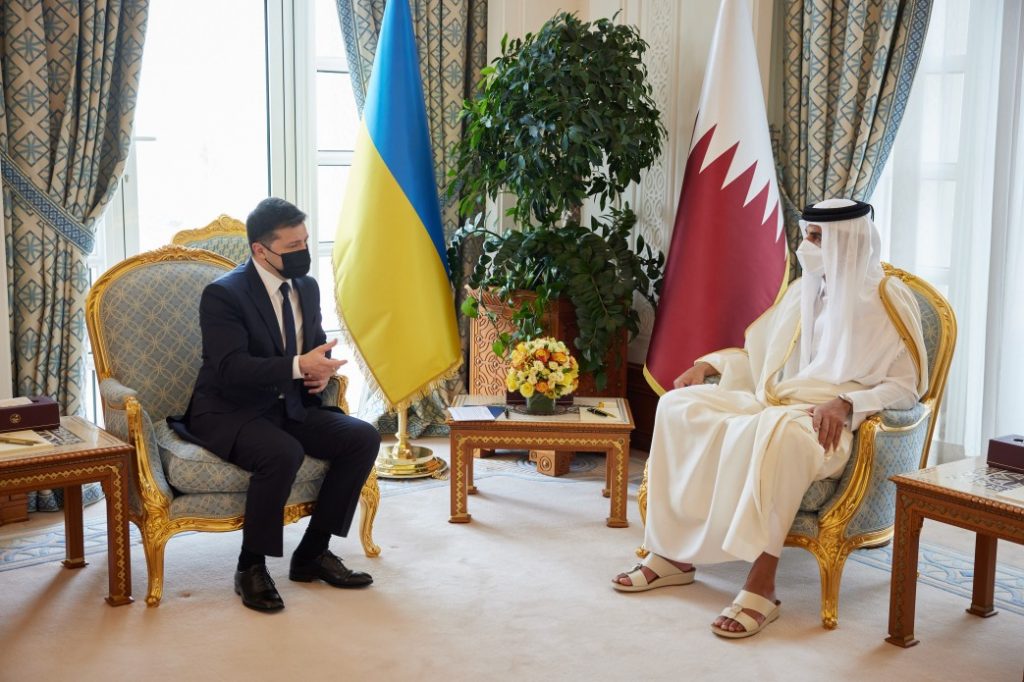 Президент України та Емір Катару обговорили перспективи розширення торговельно-економічного та інвестиційного співробітництва