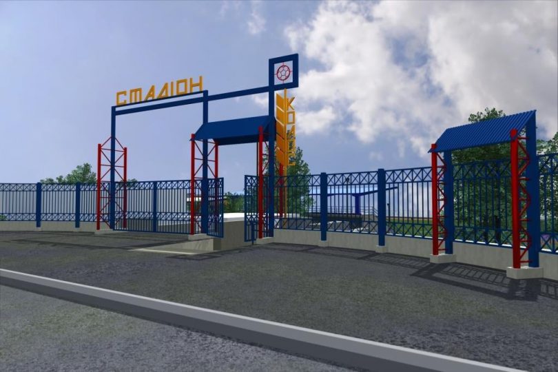 Велике будівництво на Житомирщині: триває реконструкція майнового комплексу стадіону «Колос» в м. Олевськ